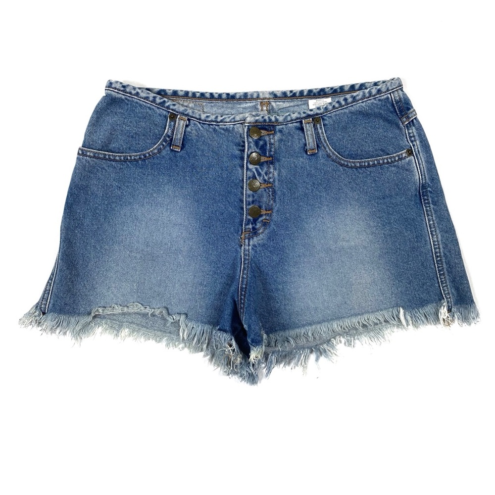 Vintage 90s Mudd Button Fly High Waisted Denim Cutoffs